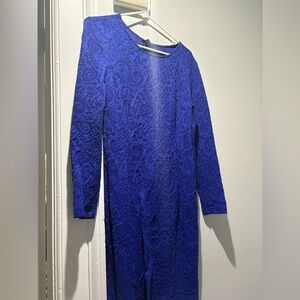 H&M Blue Long Sleeve Dress